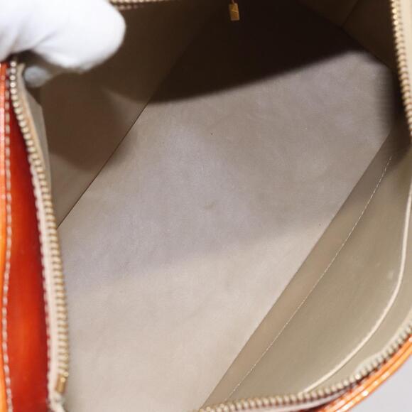 LOUIS VUITTON Monogram Vernis Houston Hand Bag Beige M91004 - Picture 11 of 16